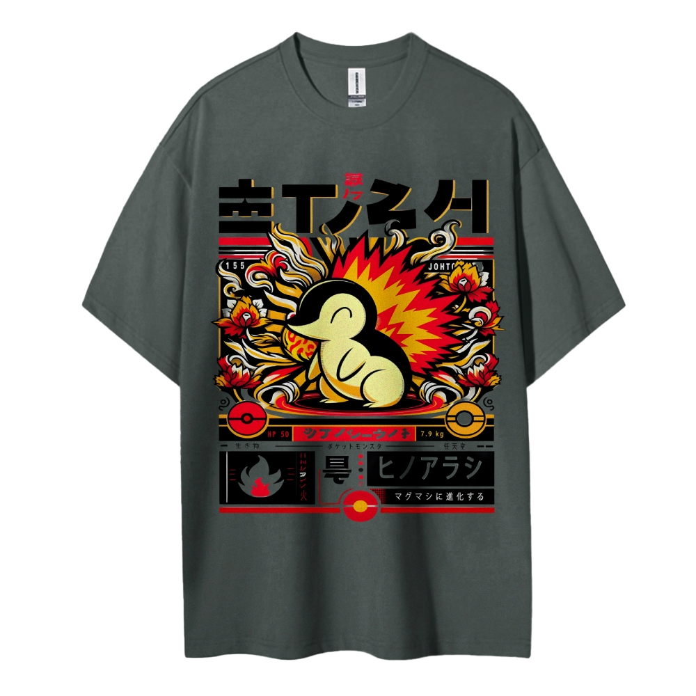 Pokemon Cotton Unisex Crew Neck Anime T-Shirt