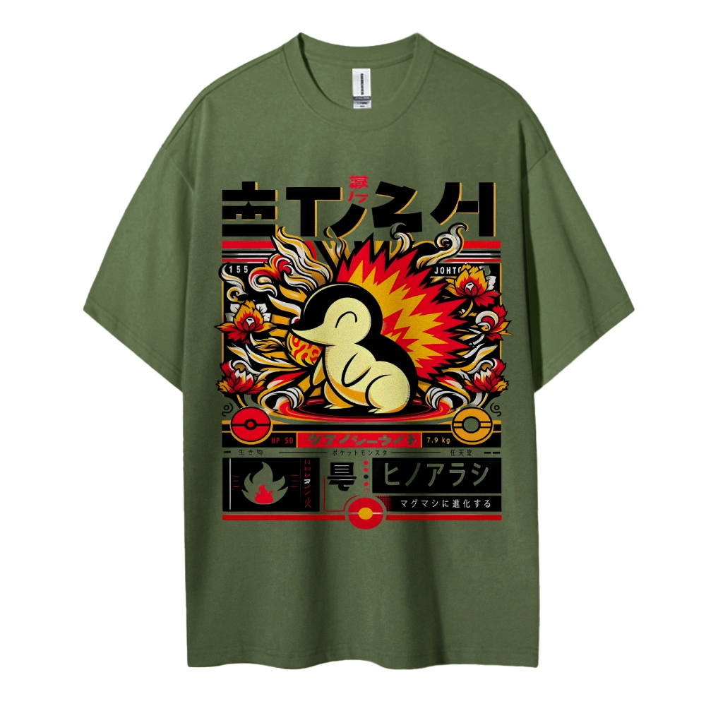 Pokemon Cotton Unisex Crew Neck Anime T-Shirt