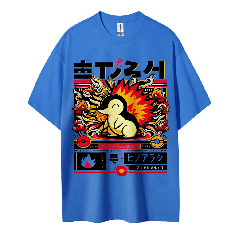 Pokemon Cotton Unisex Crew Neck Anime T-Shirt