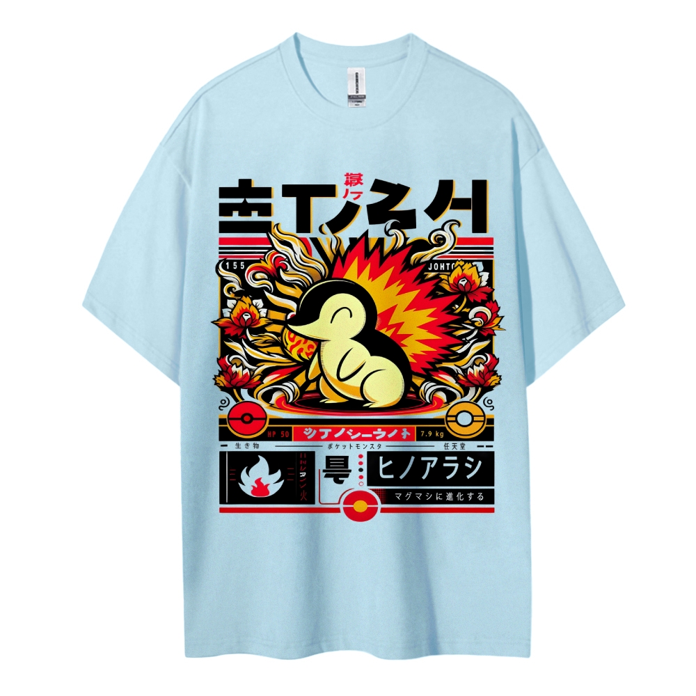 Pokemon Cotton Unisex Crew Neck Anime T-Shirt