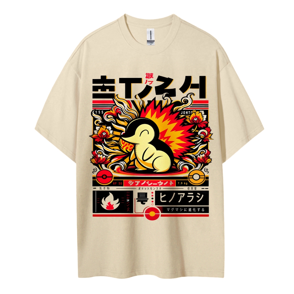 Pokemon Cotton Unisex Crew Neck Anime T-Shirt