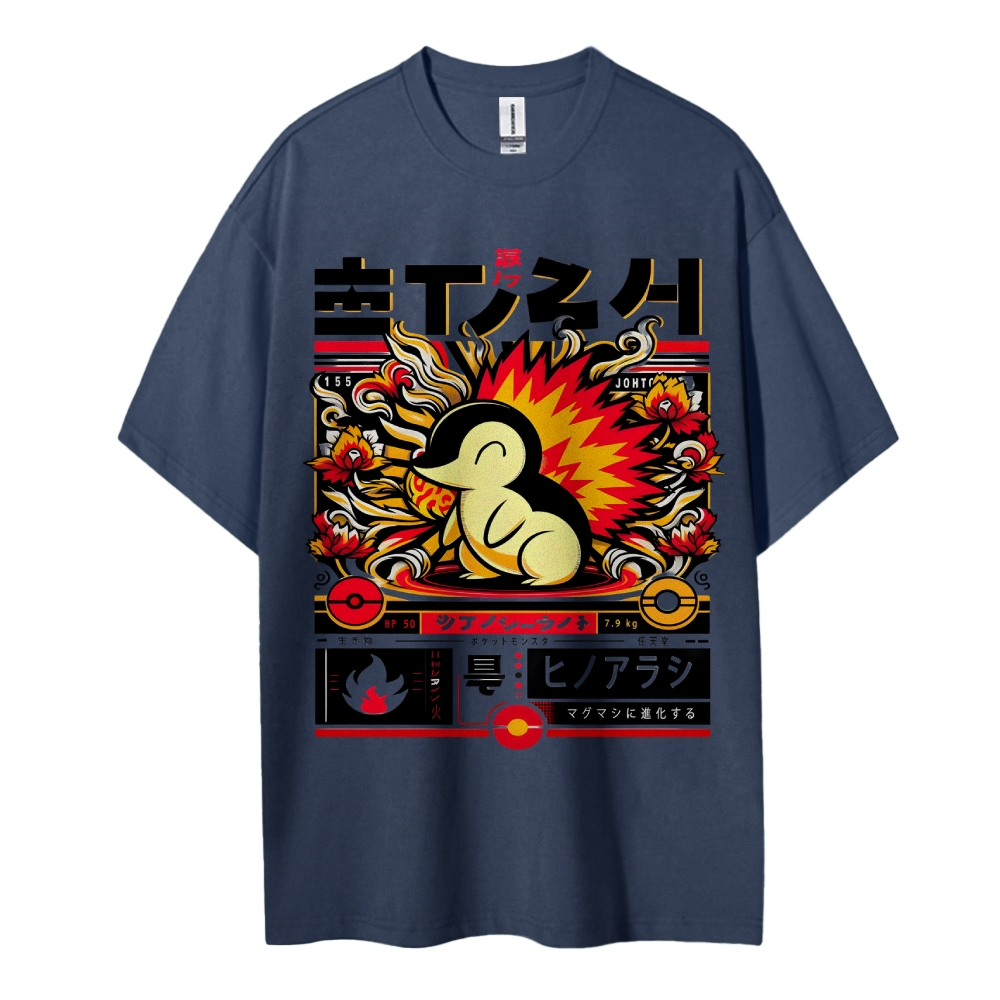 Pokemon Cotton Unisex Crew Neck Anime T-Shirt