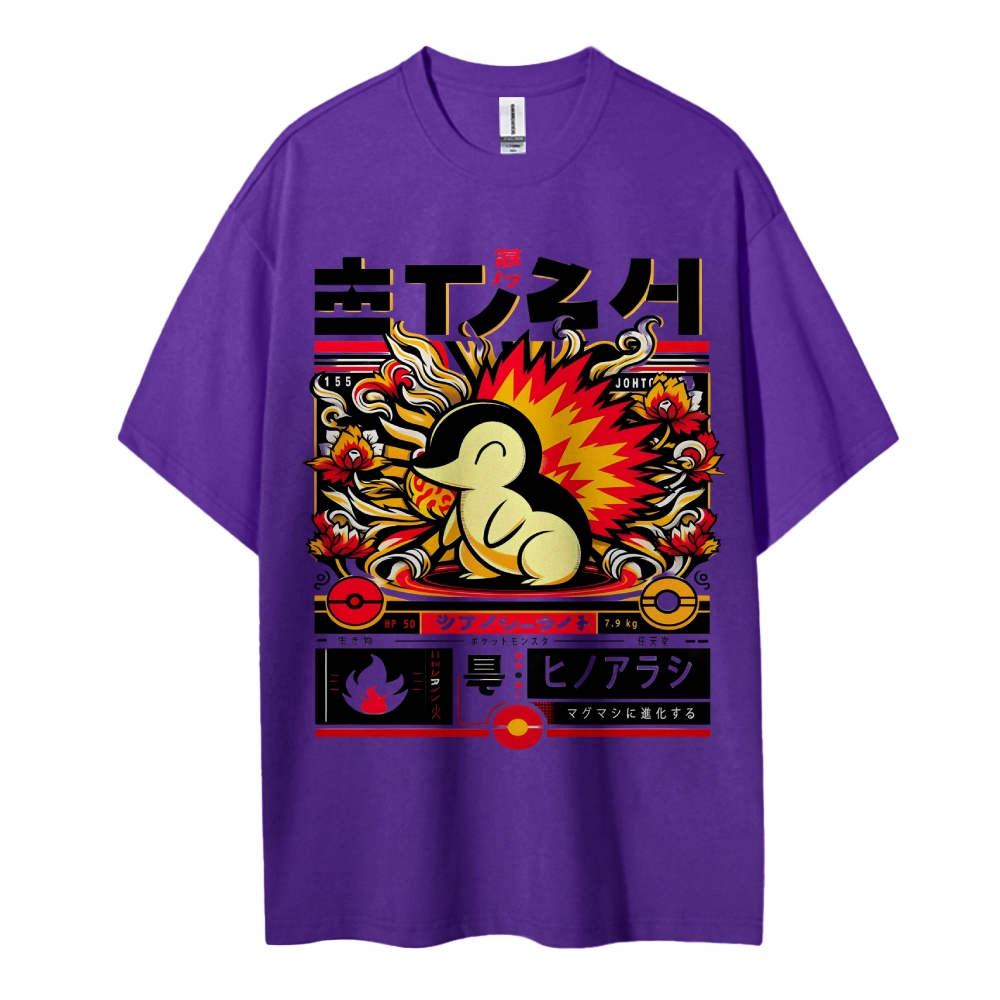 Pokemon Cotton Unisex Crew Neck Anime T-Shirt