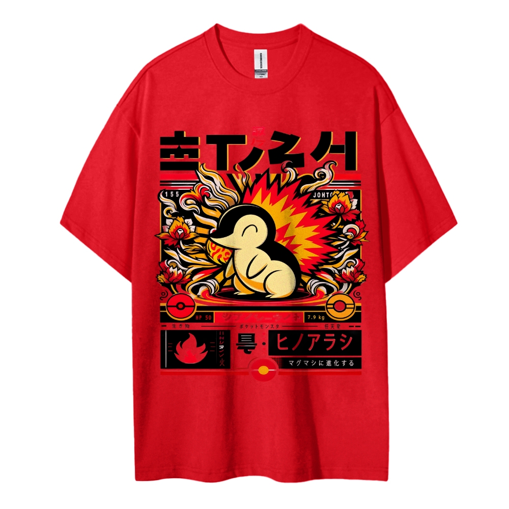 Pokemon Cotton Unisex Crew Neck Anime T-Shirt