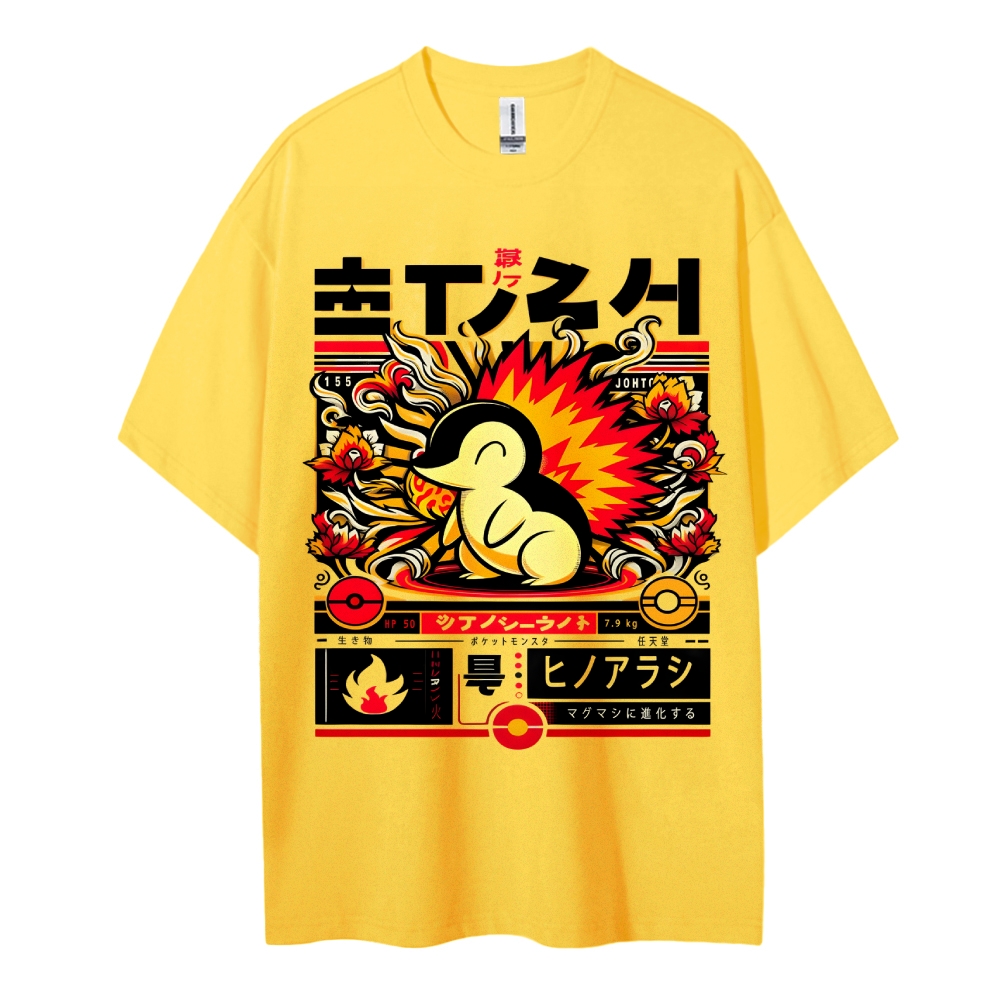 Pokemon Cotton Unisex Crew Neck Anime T-Shirt