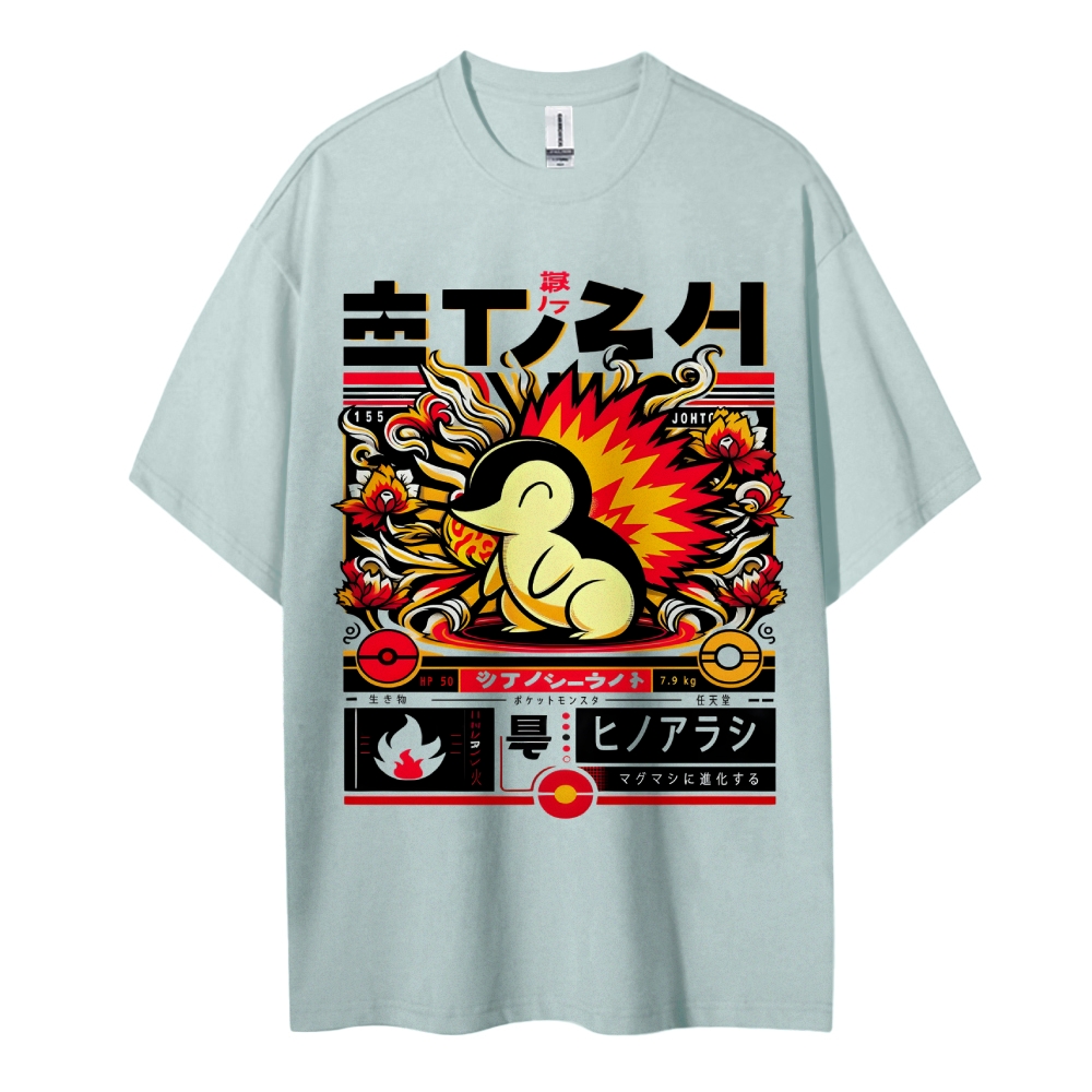 Pokemon Cotton Unisex Crew Neck Anime T-Shirt