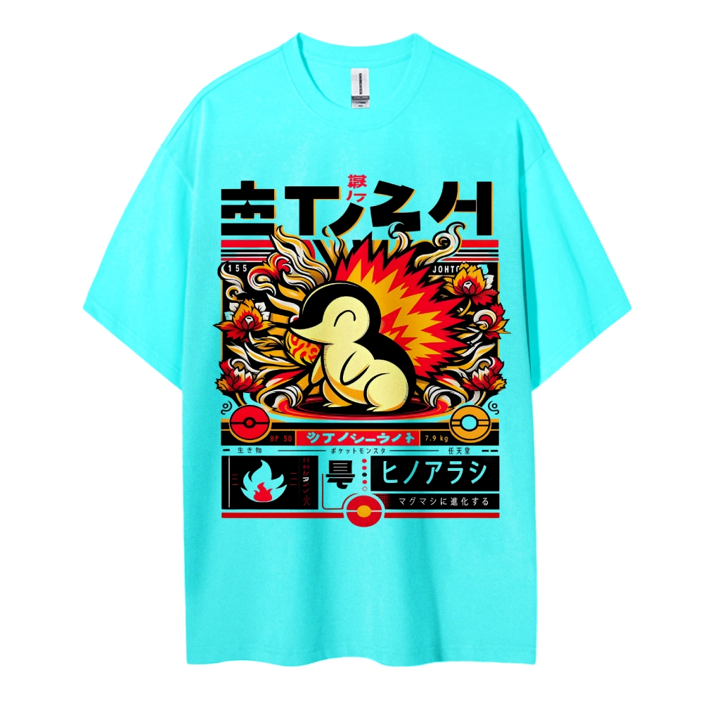 Pokemon Cotton Unisex Crew Neck Anime T-Shirt