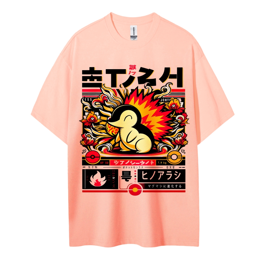 Pokemon Cotton Unisex Crew Neck Anime T-Shirt