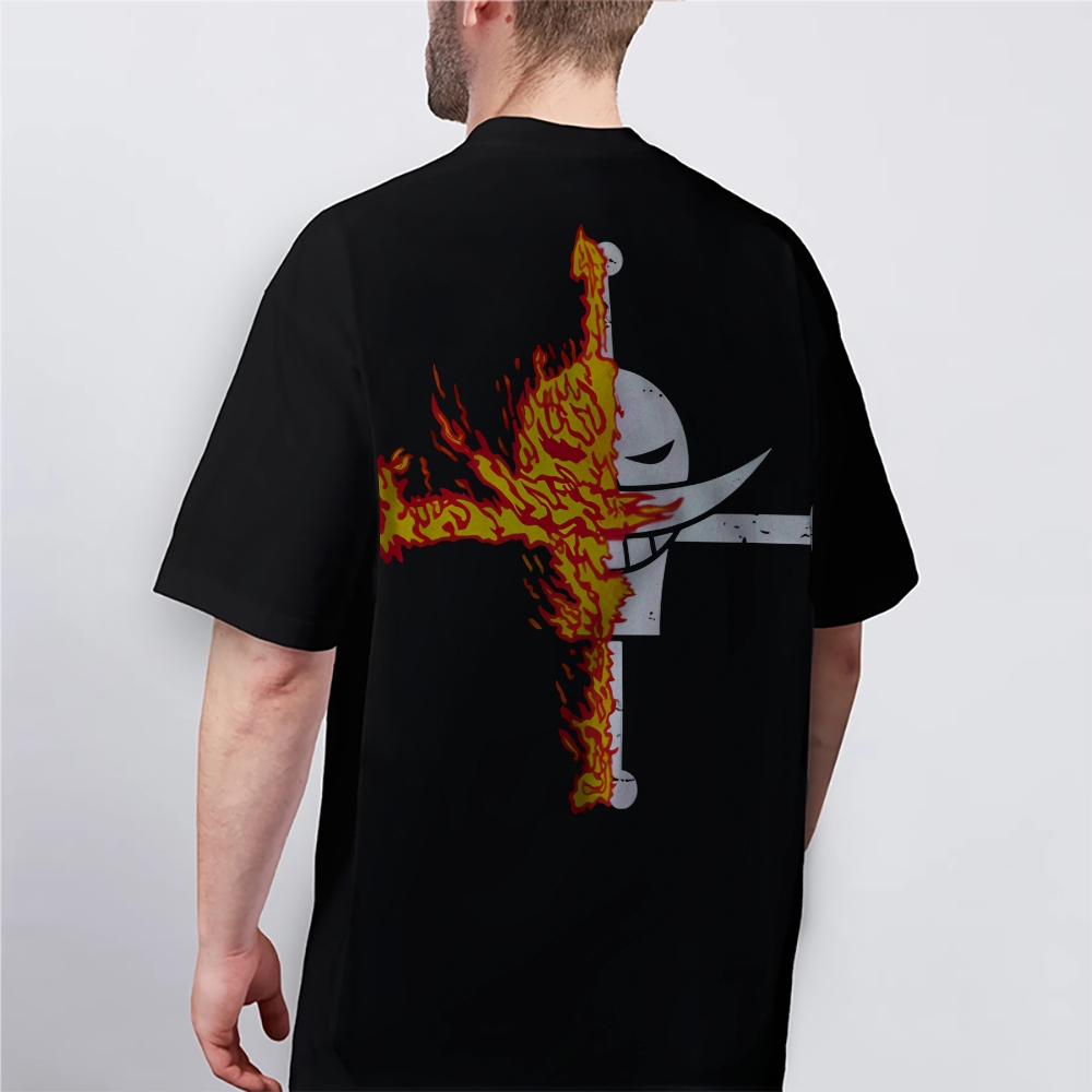 One Piece Cotton Unisex Round Neck Anime T-Shirt