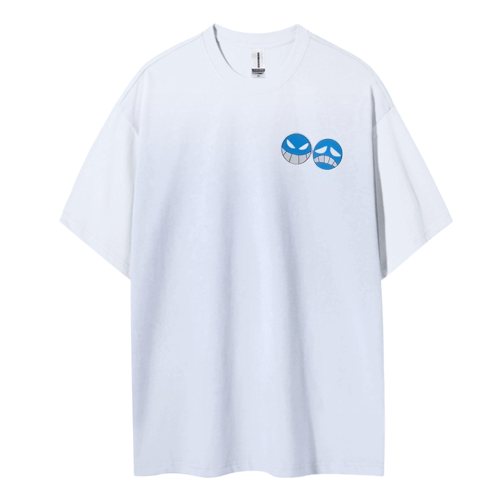 One Piece Cotton Unisex Round Neck Anime T-Shirt