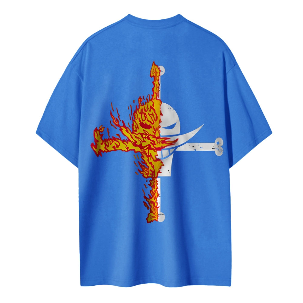 One Piece Cotton Unisex Round Neck Anime T-Shirt