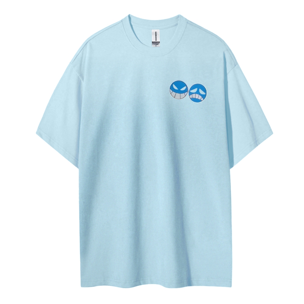 One Piece Cotton Unisex Round Neck Anime T-Shirt