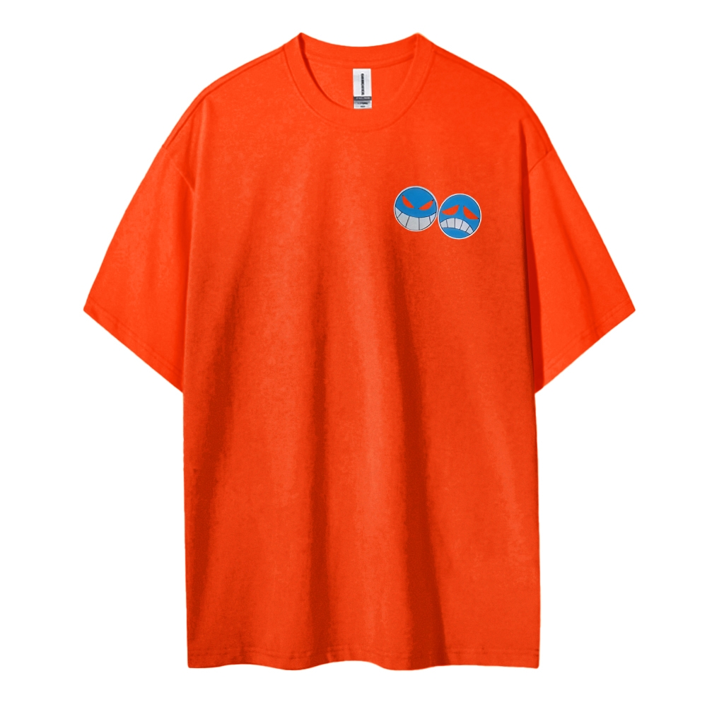 One Piece Cotton Unisex Round Neck Anime T-Shirt