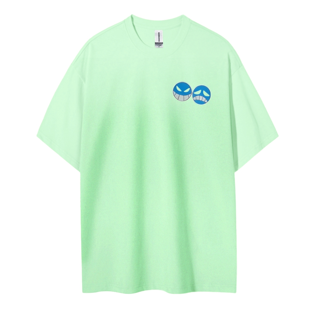 One Piece Cotton Unisex Round Neck Anime T-Shirt