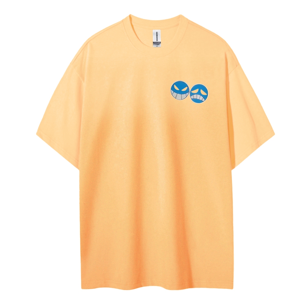 One Piece Cotton Unisex Round Neck Anime T-Shirt