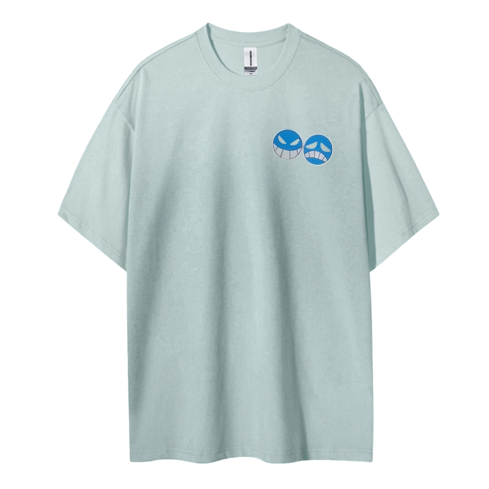 One Piece Cotton Unisex Round Neck Anime T-Shirt