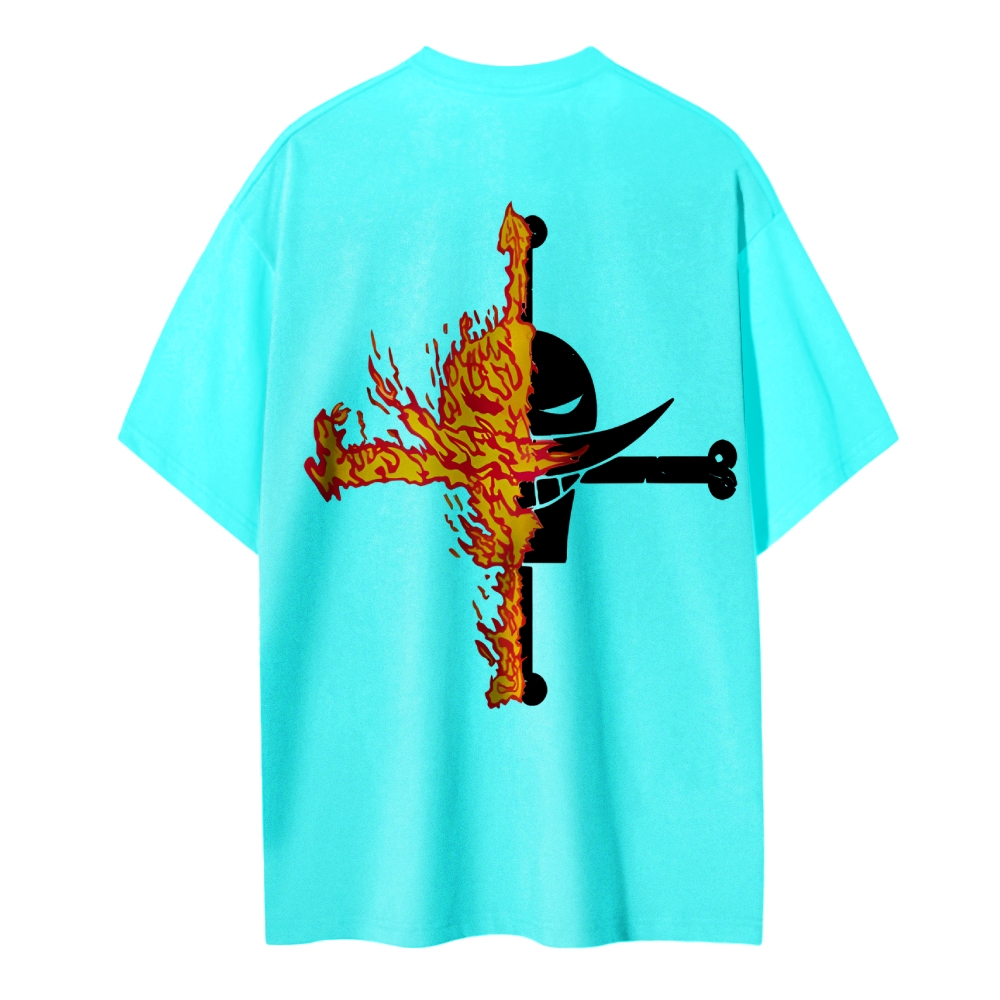 One Piece Cotton Unisex Round Neck Anime T-Shirt