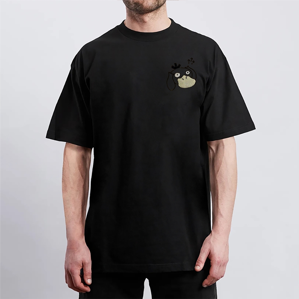 Pokémon Duck Cotton Embroidery Unisex Round Neck Anime T-Shirt