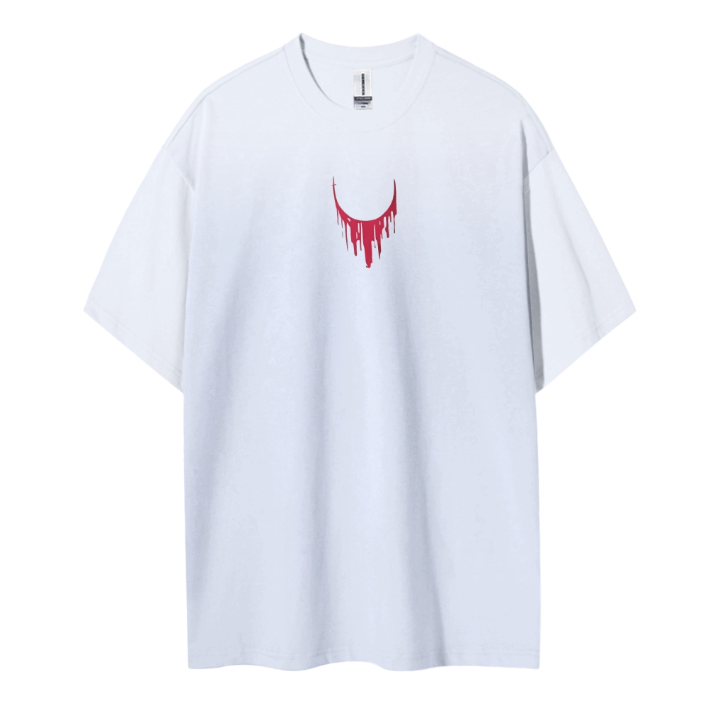 Cotton Unisex Round Neck Anime T-Shirt