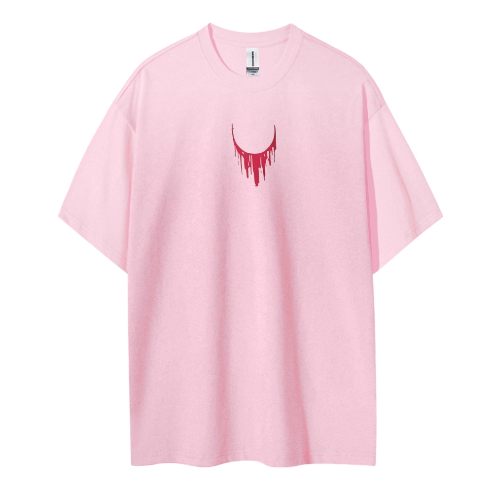 Cotton Unisex Round Neck Anime T-Shirt