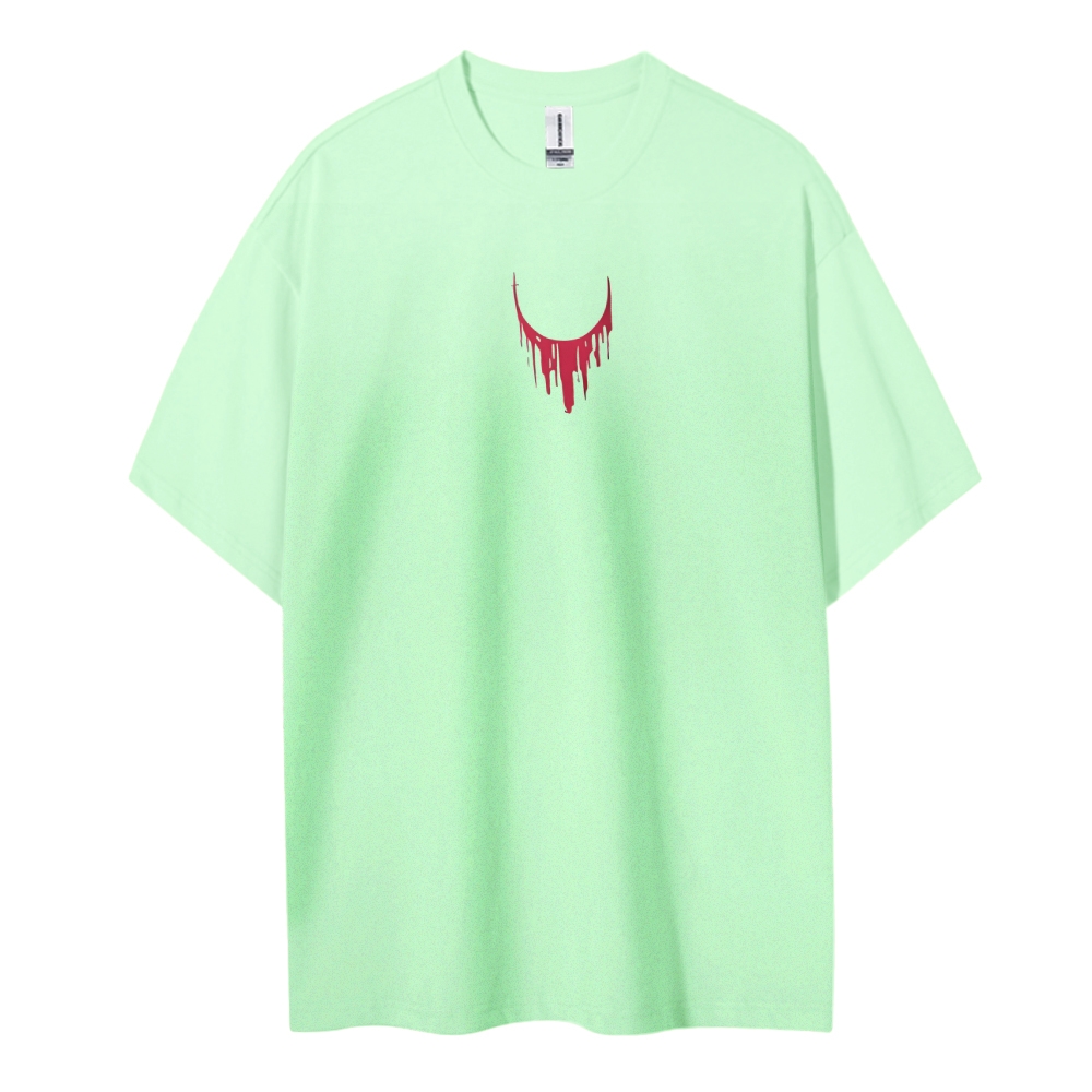 Cotton Unisex Round Neck Anime T-Shirt