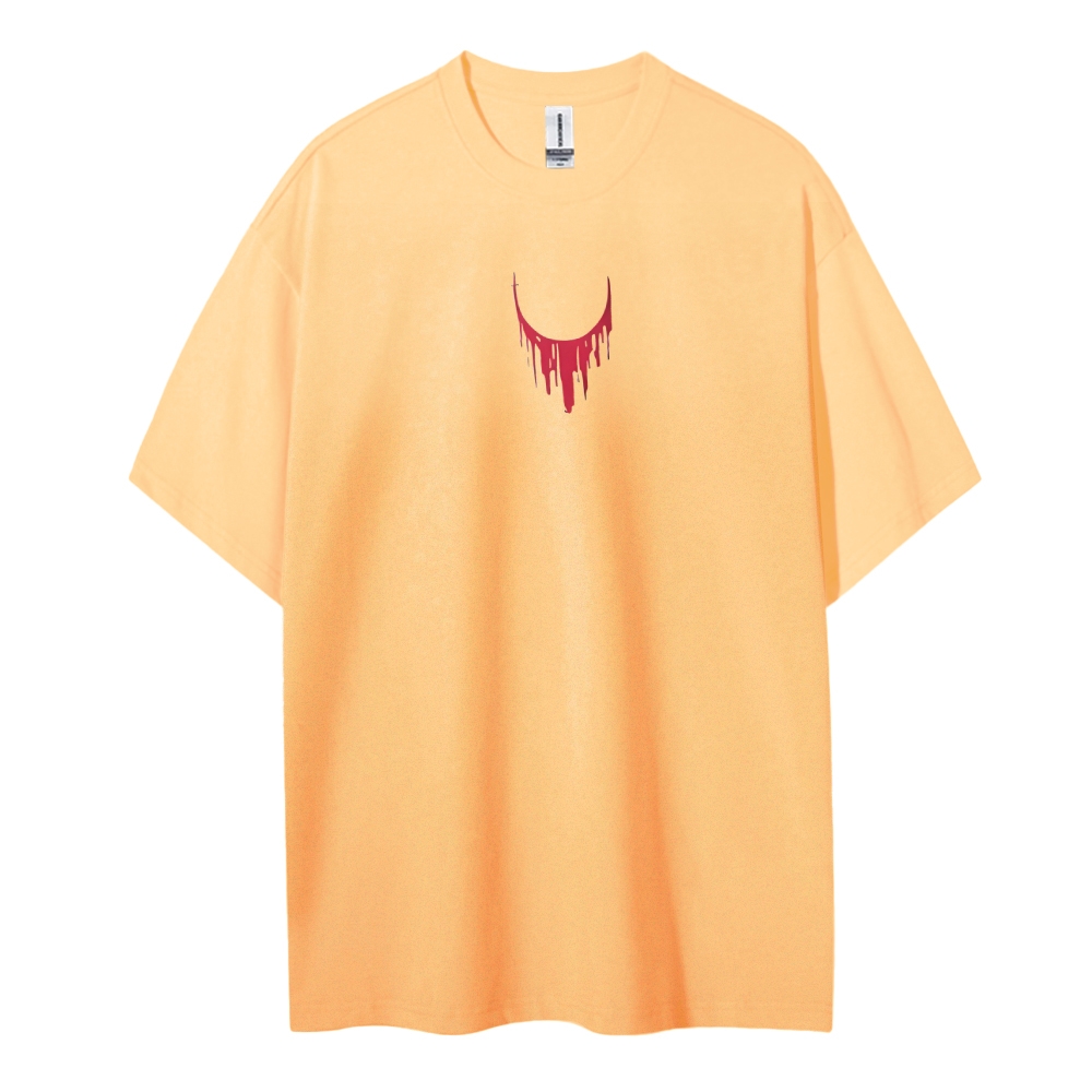 Cotton Unisex Round Neck Anime T-Shirt