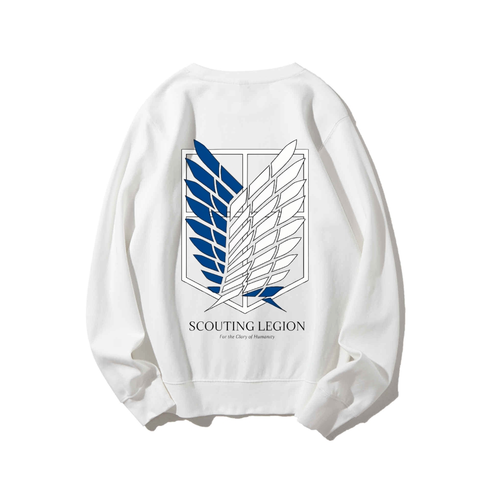 Attack on Titan Cotton Unisex Round Neck Anime Sweatshirt