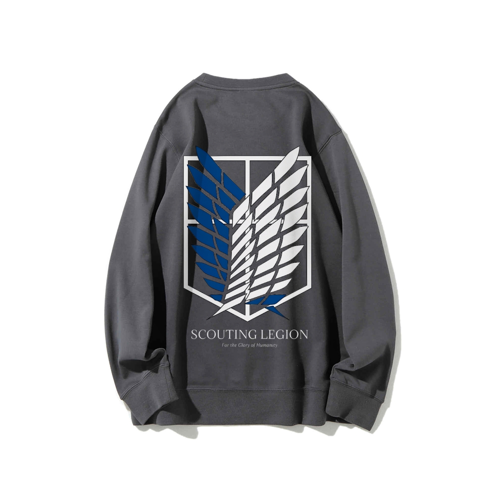 Attack on Titan Cotton Unisex Round Neck Anime Sweatshirt