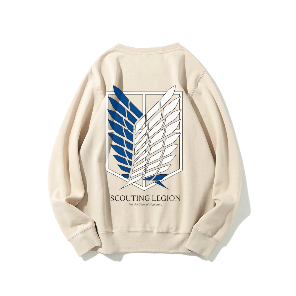 Attack on Titan Cotton Unisex Round Neck Anime Sweatshirt