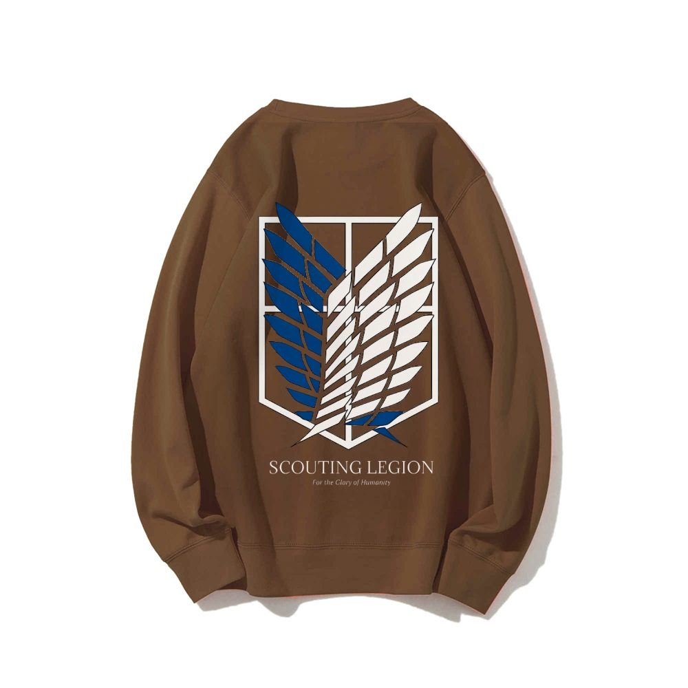 Attack on Titan Cotton Unisex Round Neck Anime Sweatshirt