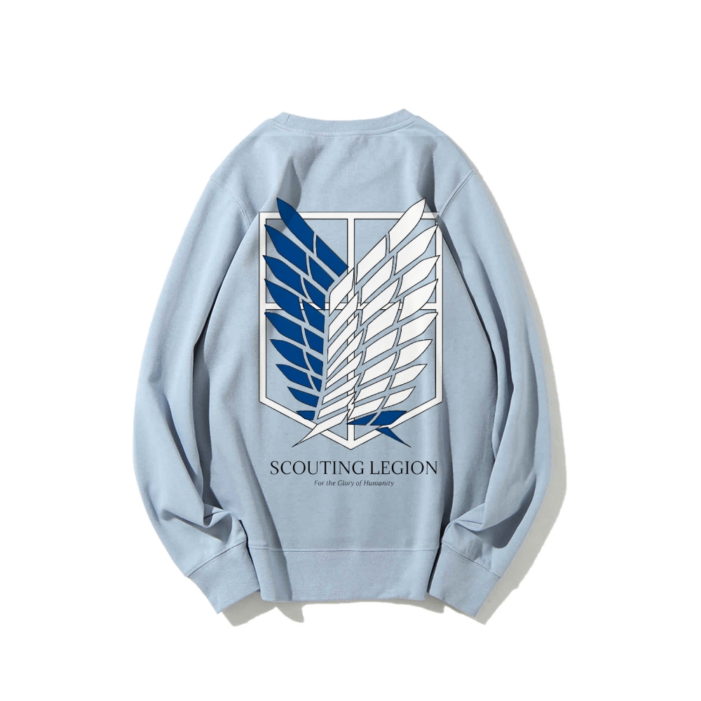 Attack on Titan Cotton Unisex Round Neck Anime Sweatshirt