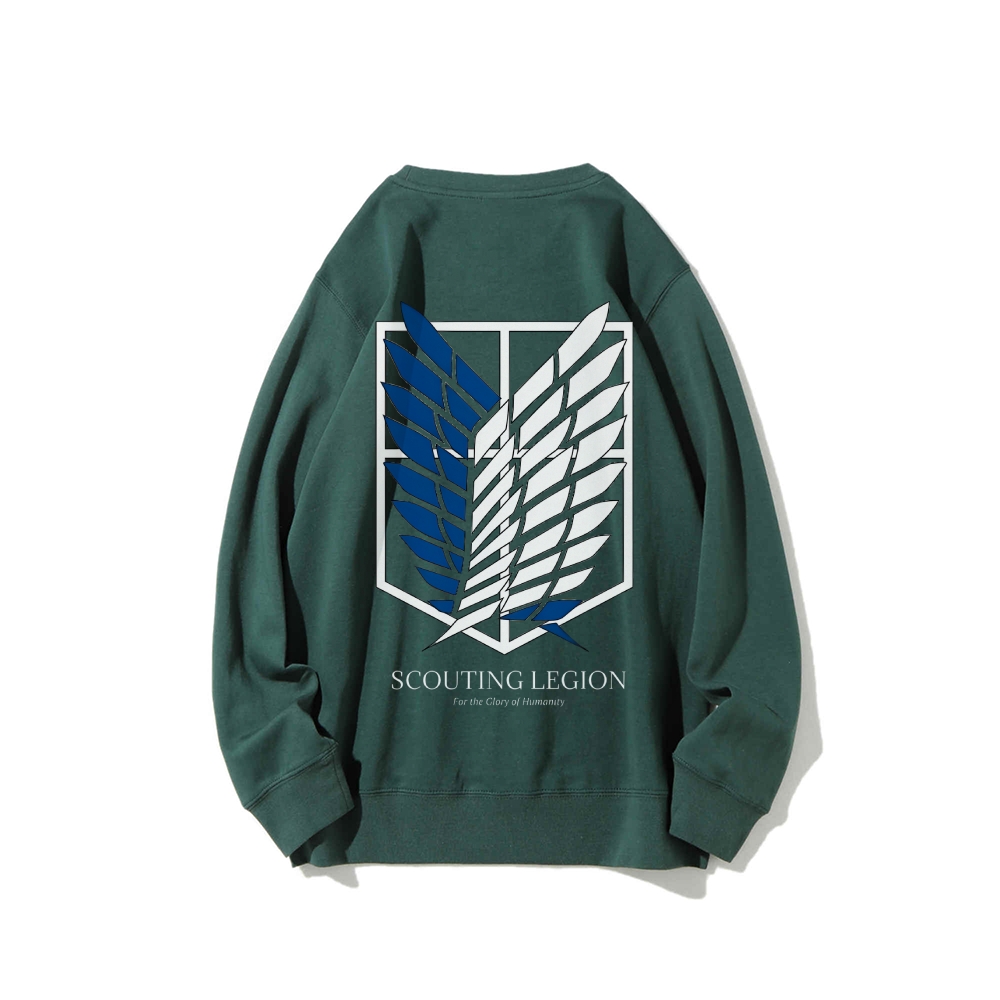 Attack on Titan Cotton Unisex Round Neck Anime Sweatshirt