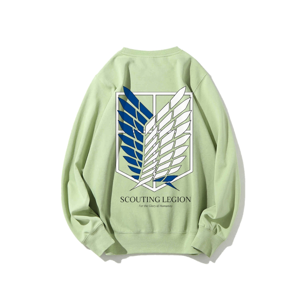 Attack on Titan Cotton Unisex Round Neck Anime Sweatshirt