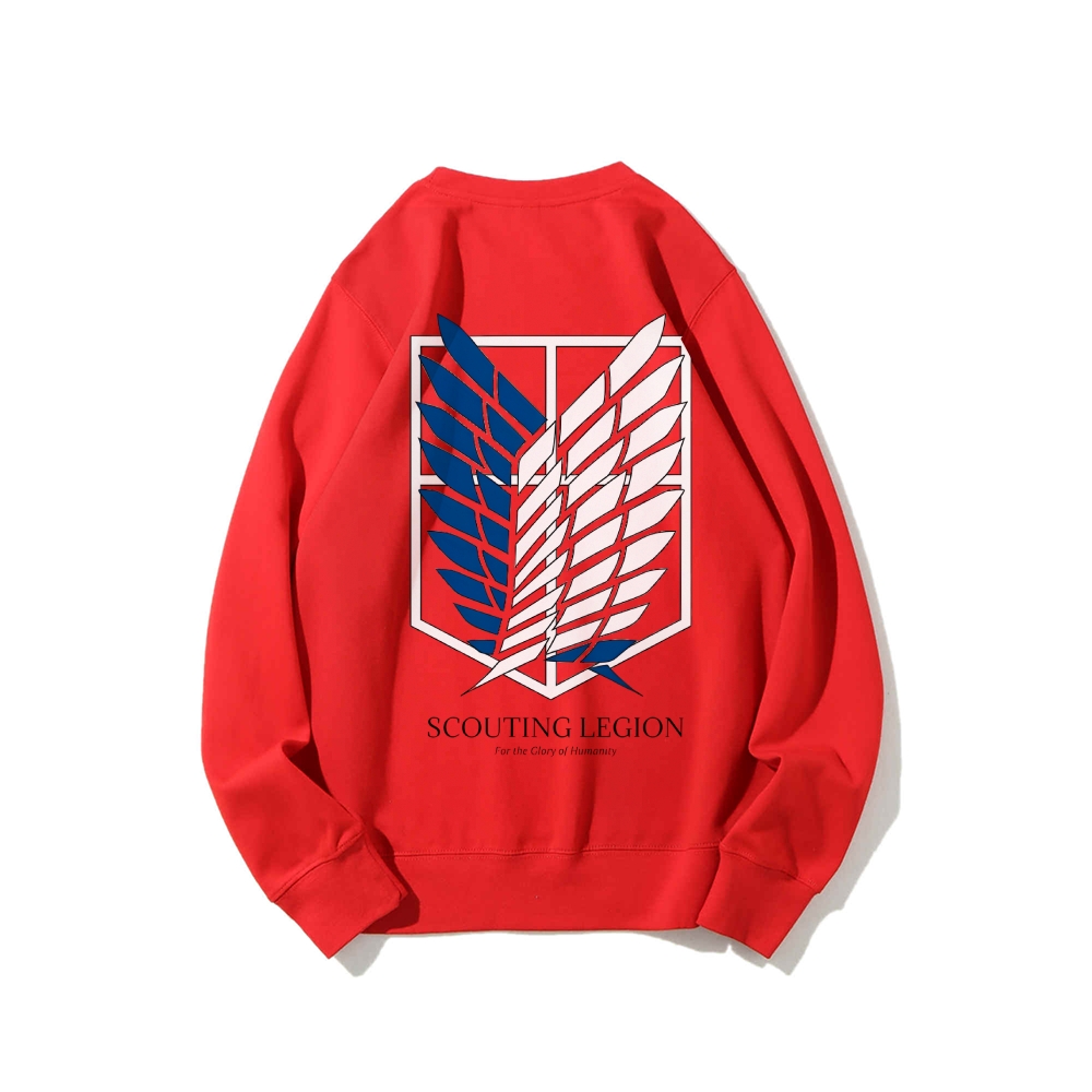 Attack on Titan Cotton Unisex Round Neck Anime Sweatshirt