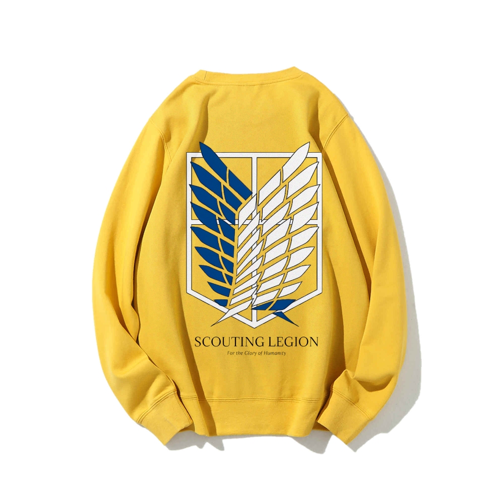 Attack on Titan Cotton Unisex Round Neck Anime Sweatshirt