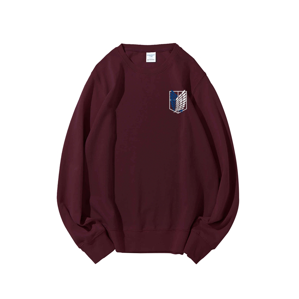 Attack on Titan Cotton Unisex Round Neck Anime Sweatshirt