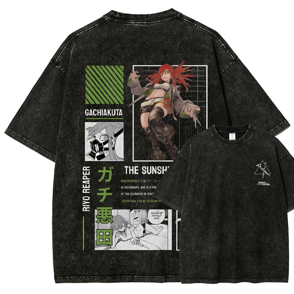 Unisex Fit Washed T-Shirt GACHIAKUTA