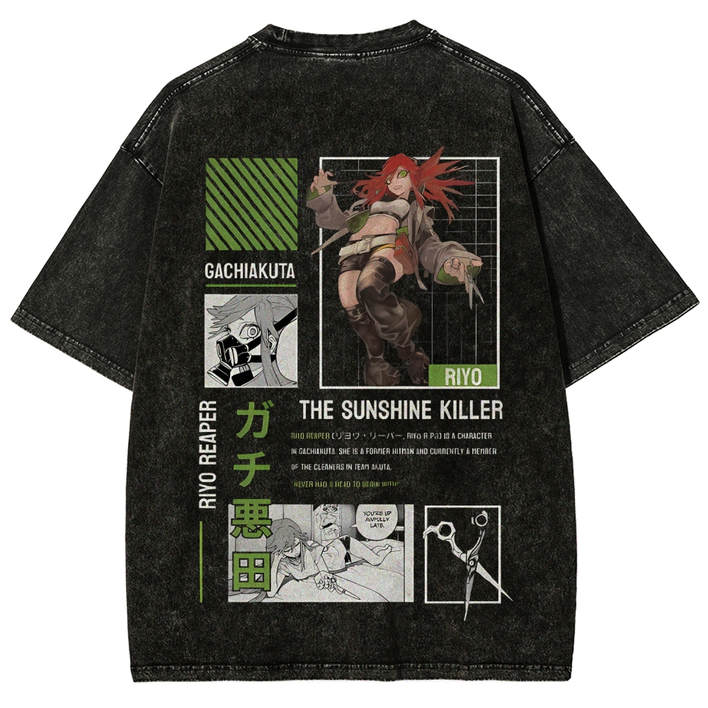 Unisex Fit Washed T-Shirt GACHIAKUTA