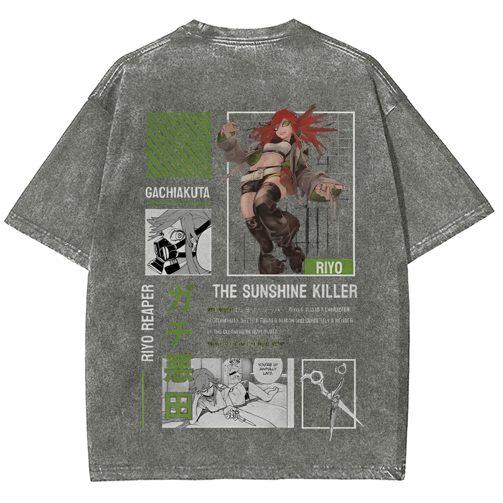 Unisex Fit Washed T-Shirt GACHIAKUTA