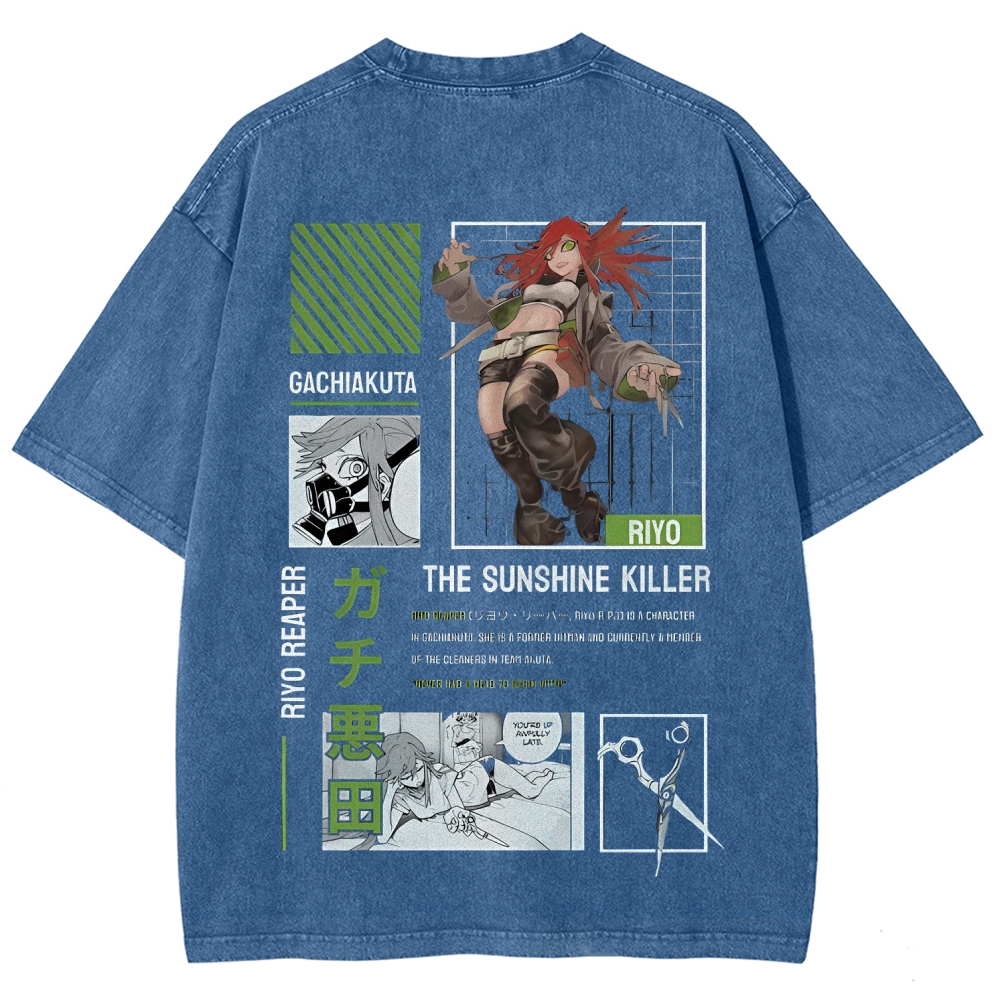 Unisex Fit Washed T-Shirt GACHIAKUTA