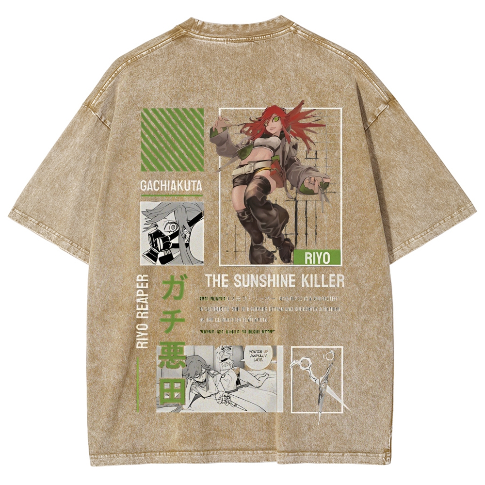 Unisex Fit Washed T-Shirt GACHIAKUTA