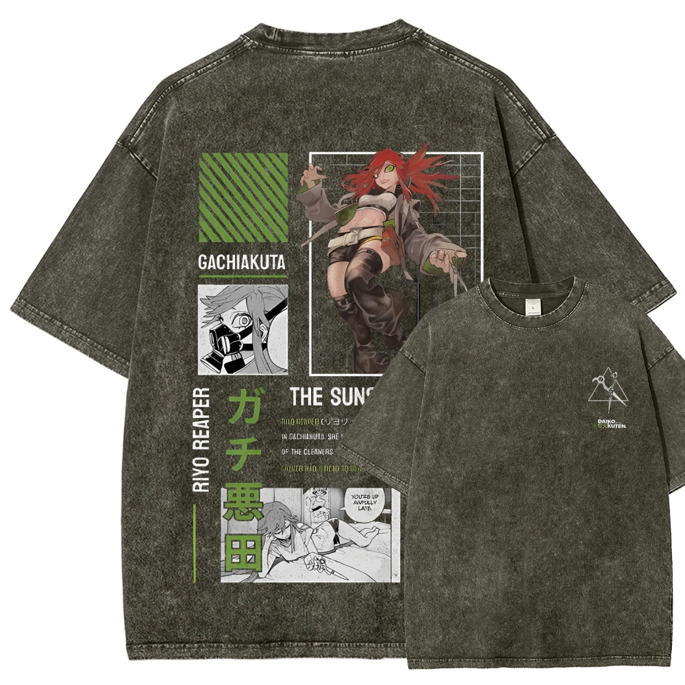 Unisex Fit Washed T-Shirt GACHIAKUTA