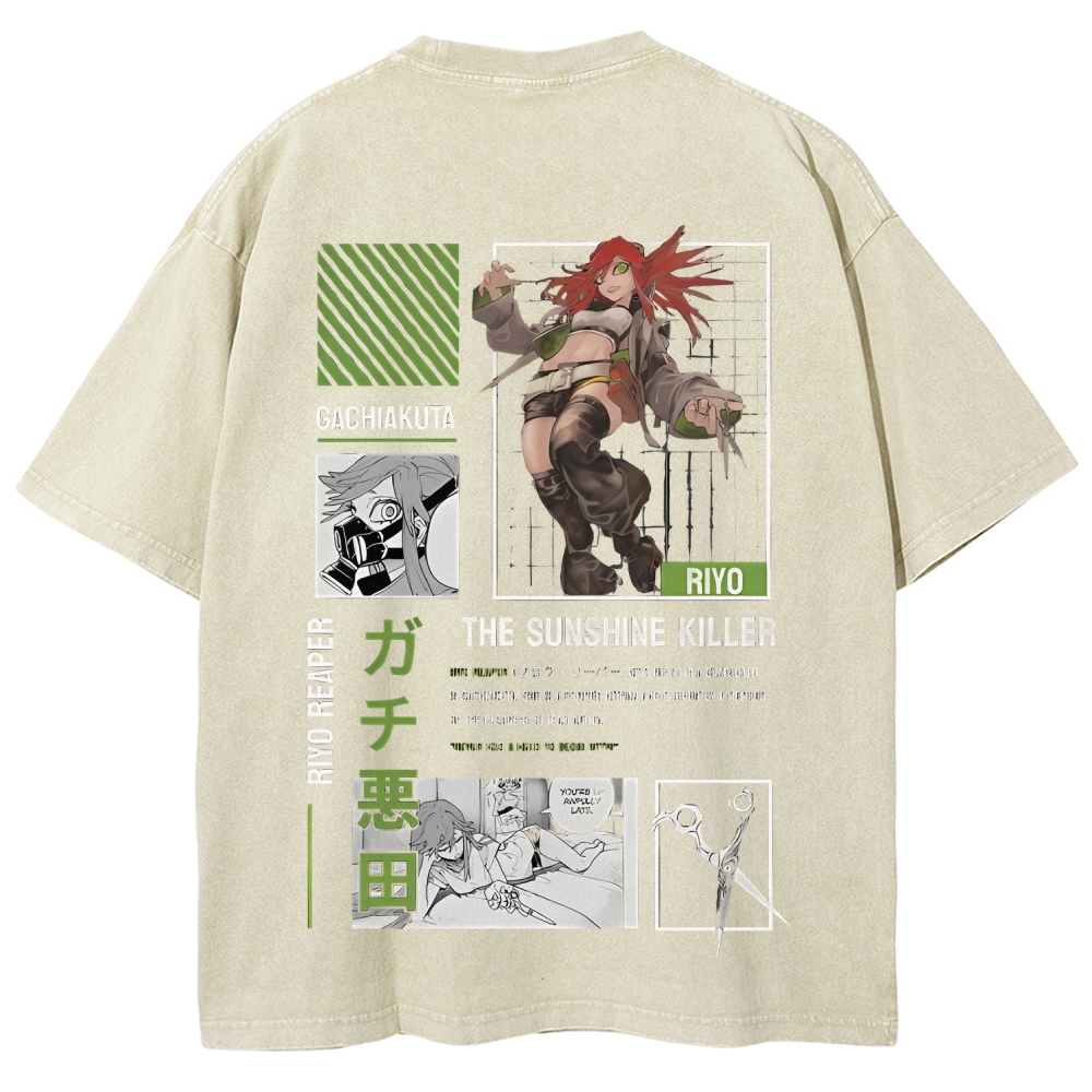 Unisex Fit Washed T-Shirt GACHIAKUTA