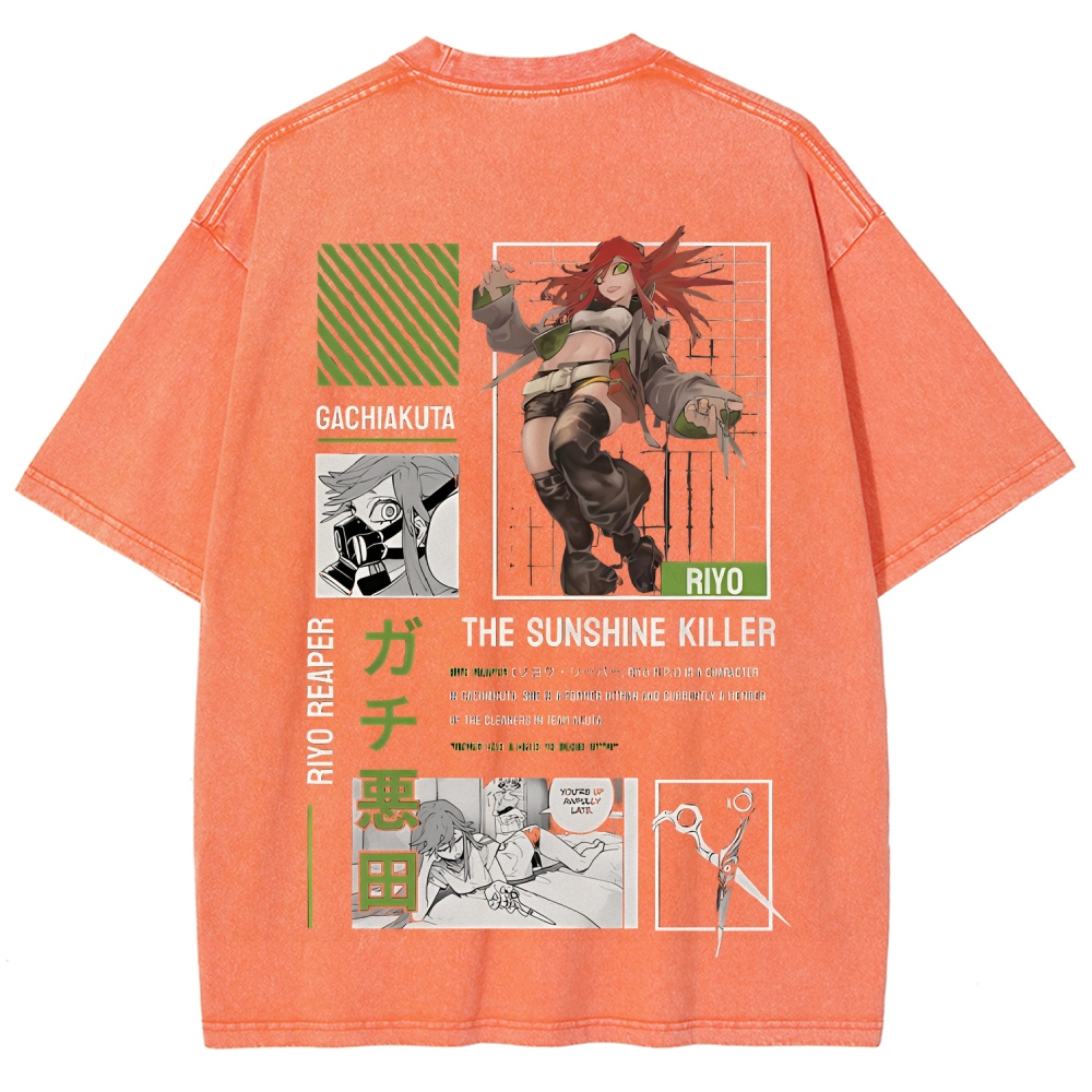 Unisex Fit Washed T-Shirt GACHIAKUTA