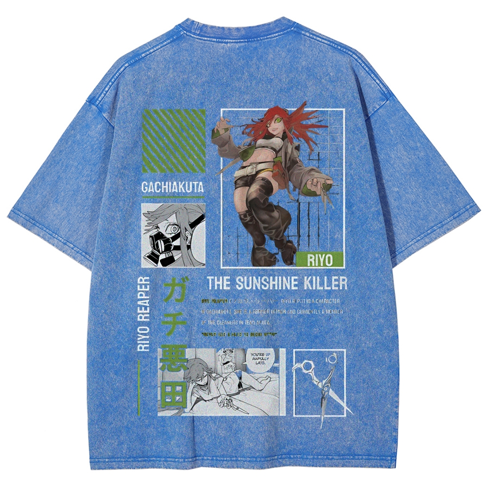 Unisex Fit Washed T-Shirt GACHIAKUTA