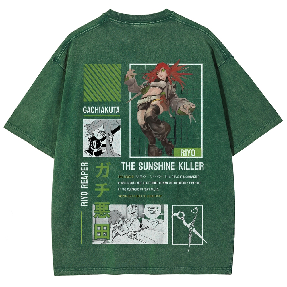 Unisex Fit Washed T-Shirt GACHIAKUTA