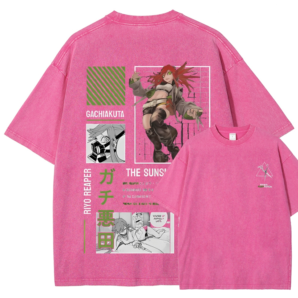 Unisex Fit Washed T-Shirt GACHIAKUTA