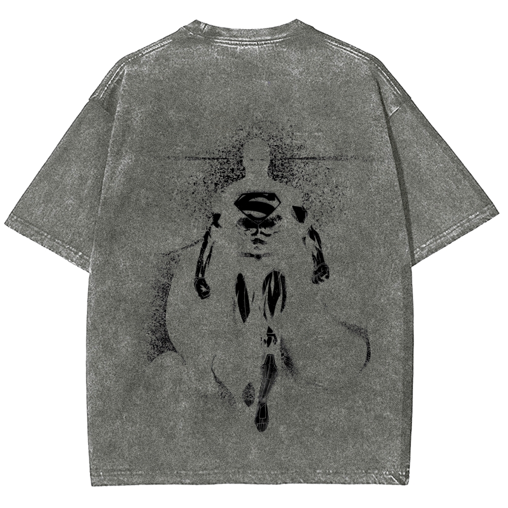 Unisex Fit Washed T-Shirt Superman
