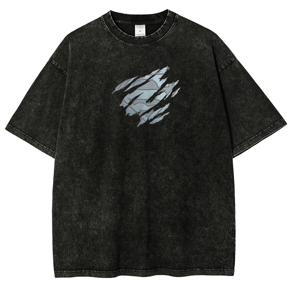 Unisex Fit Washed T-Shirt Superman