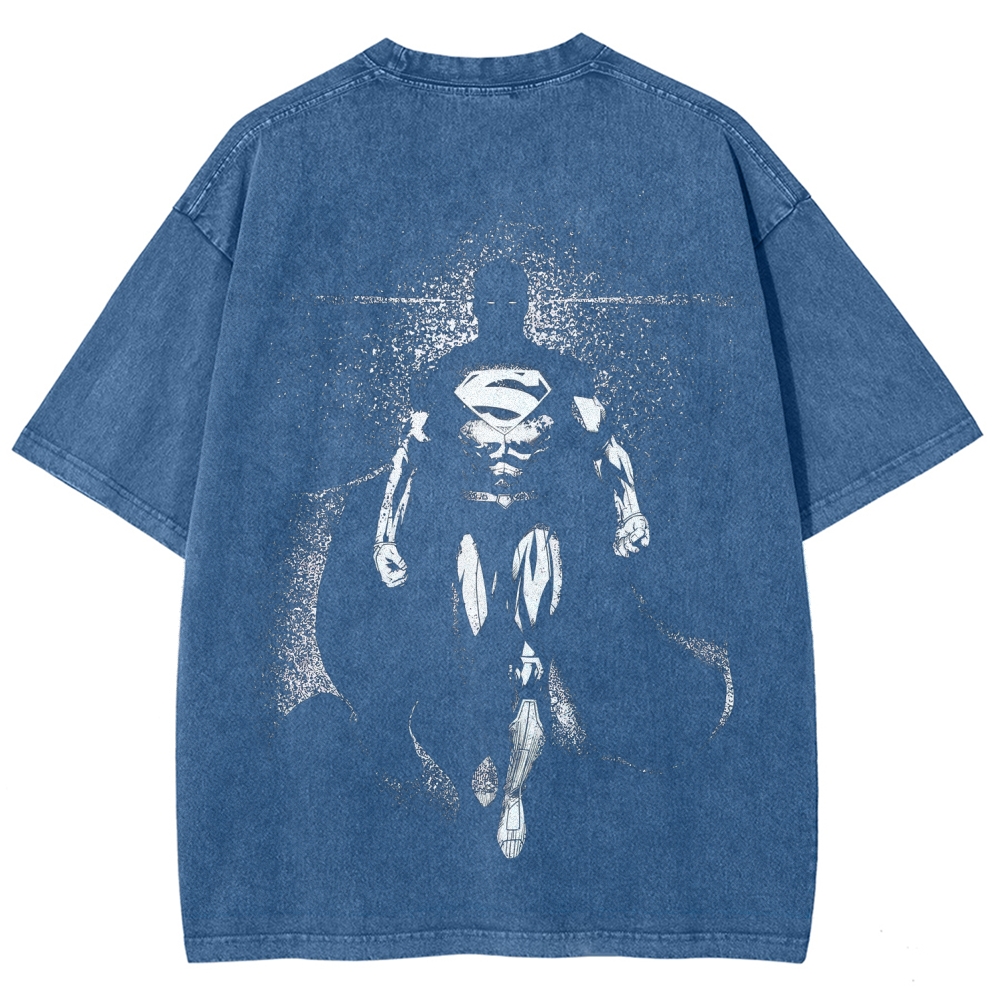 Unisex Fit Washed T-Shirt Superman